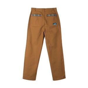Kavu Tan Chinos with Patterned Pockets